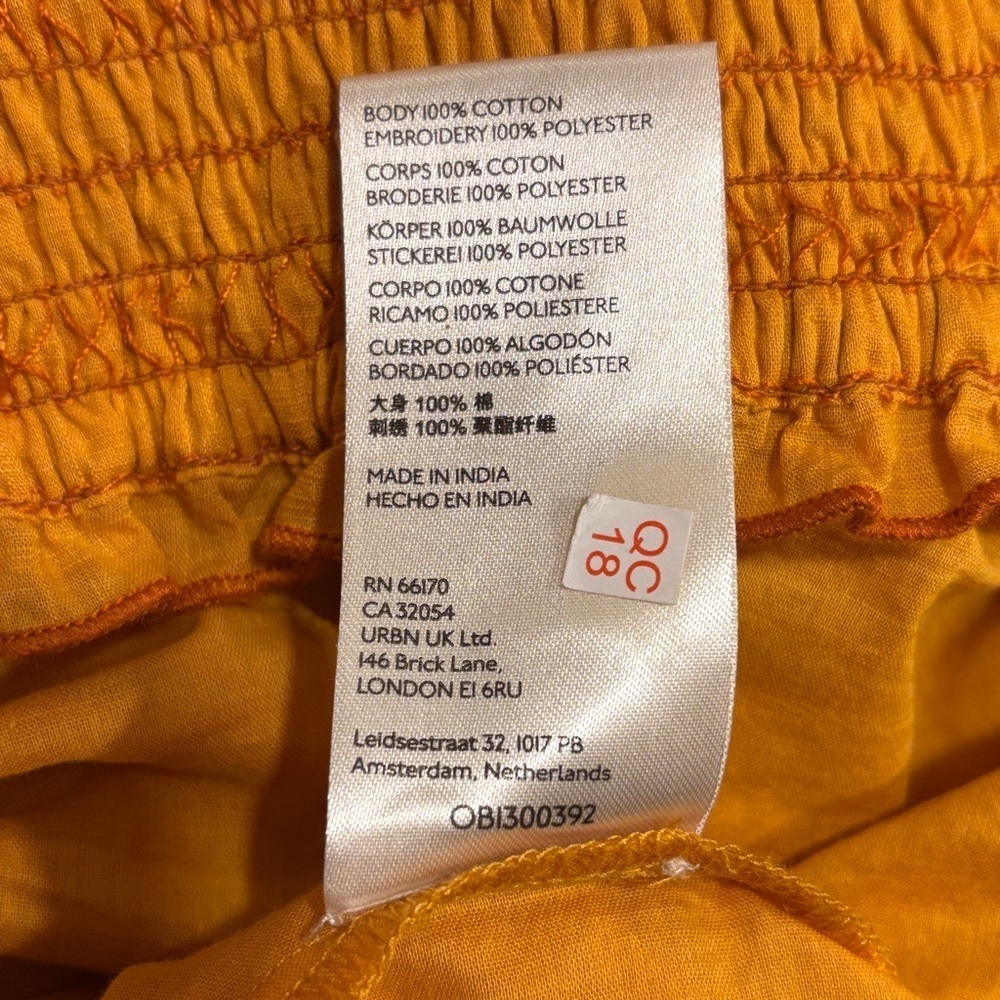 Anthropologie Embroidered Mustard Good Swing Tank Woman’s Size Large NWT - Picture 6 of 11